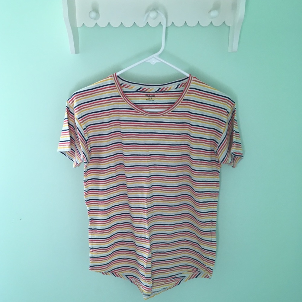 Madewell Striped T-Shirt, Size Small